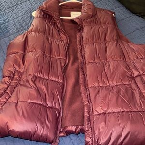 Burgundy vest